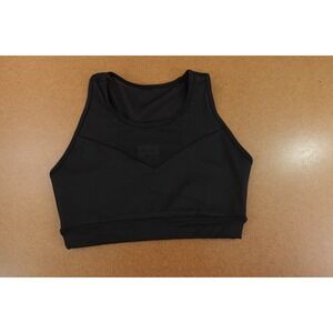HIIT ASOS Womens Small Black Stretch Mesh Racerback Sweetheart Sports Bra New